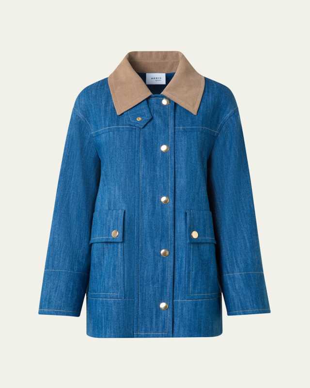 Denim Parka Jacket